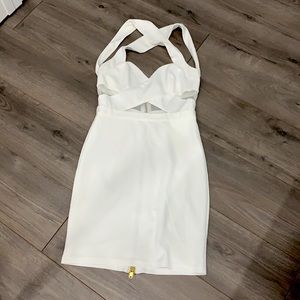 White elegant mini Dress